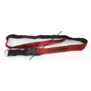 Lanière tour de cou Spyder Noir/Rouge