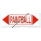 Panneau flechage "paintball"